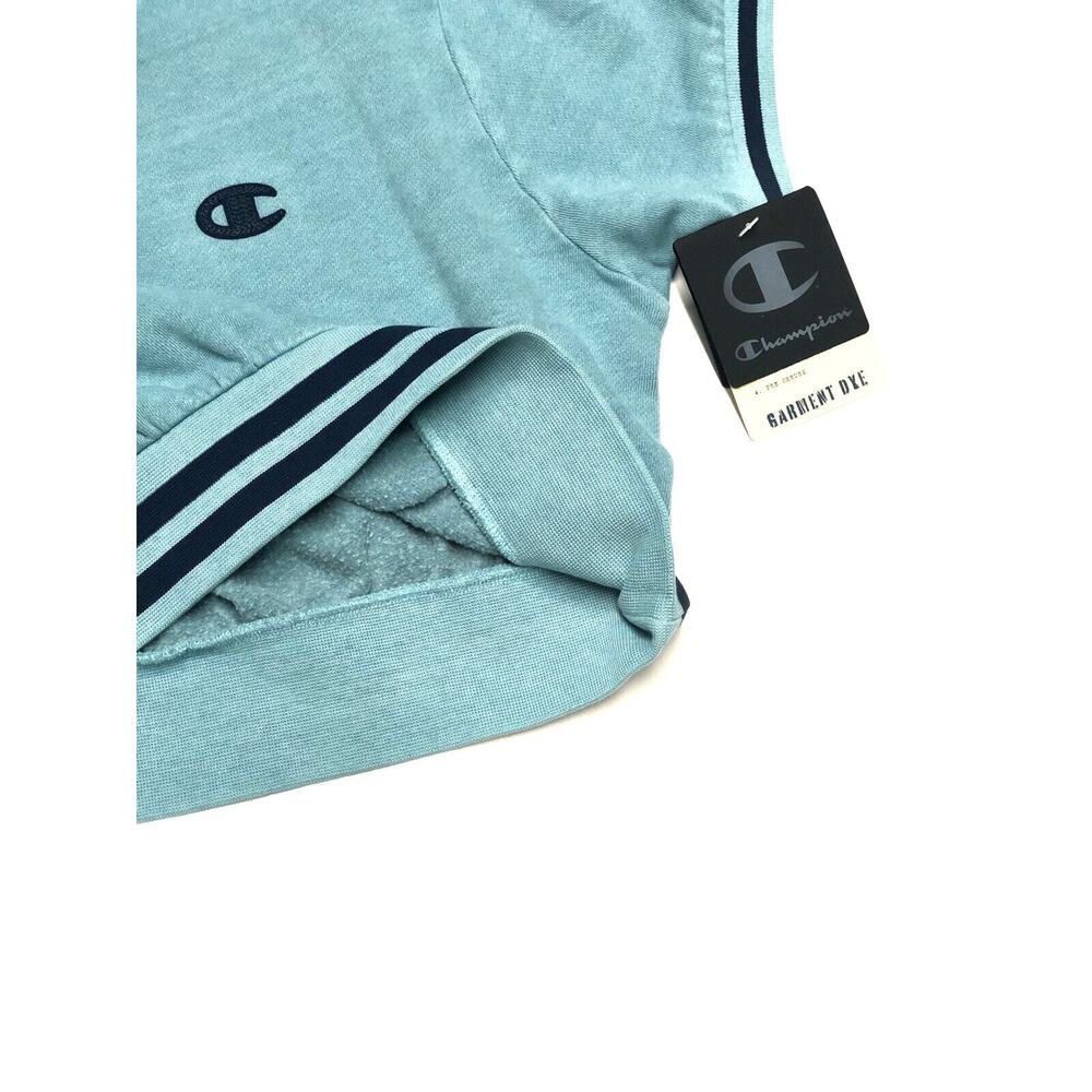 Champion Cropped Short Sleeve Sweatshirt Womens Sz L Fleece Crop Top Large NWT - Picture 5 of 8